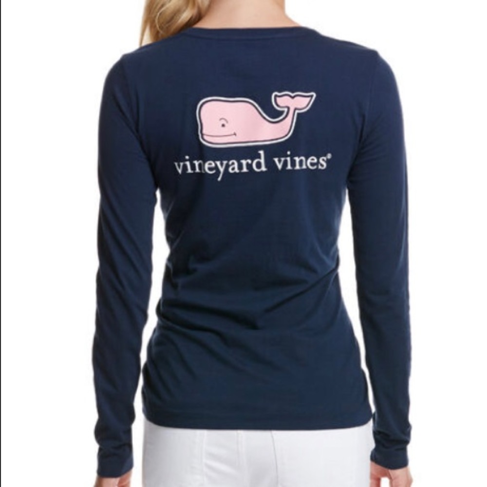 Vineyard Vines Women’s Navy Long Sleeve